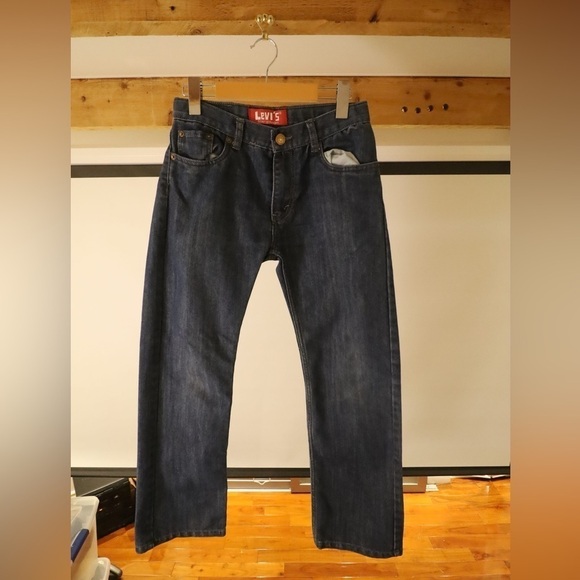 Levis 505 straight leg relaxed  fit jeans 27x27 - Picture 3 of 8
